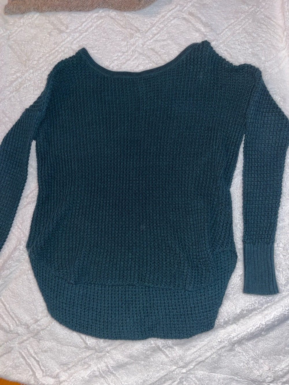 Women’s Crewneck Knit Sweater - Dark Green